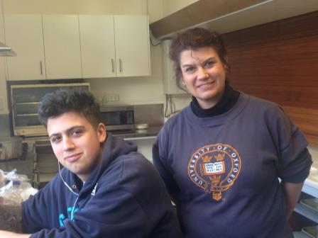 Sam and Emma, our able and personable kitchen staff.